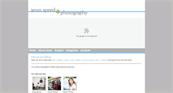 Desktop Screenshot of jennispeedphotography.com